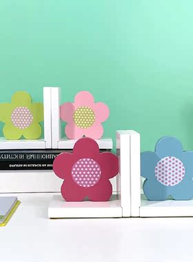 米图创意可爱花朵书挡摆件儿童房