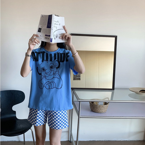 狮子王可外穿休闲短袖短裤睡衣