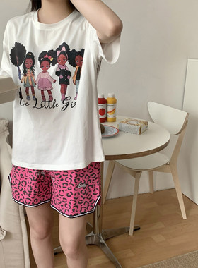 短袖夏天卡通家居服套装睡衣