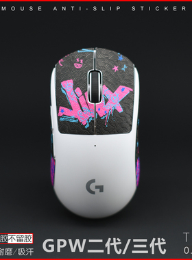 适用罗技GPW2一二三五代鼠标防滑贴狗屁王吸汗贴防滑垫