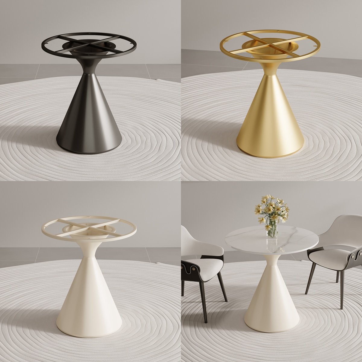 金属大理石支架阳台岩板桌腿茶几边几圆形桌脚餐桌桌架底座定制,商业/办公家具,台脚台架/家具支架,淘宝优惠券,粉丝福利购,淘宝优惠卷