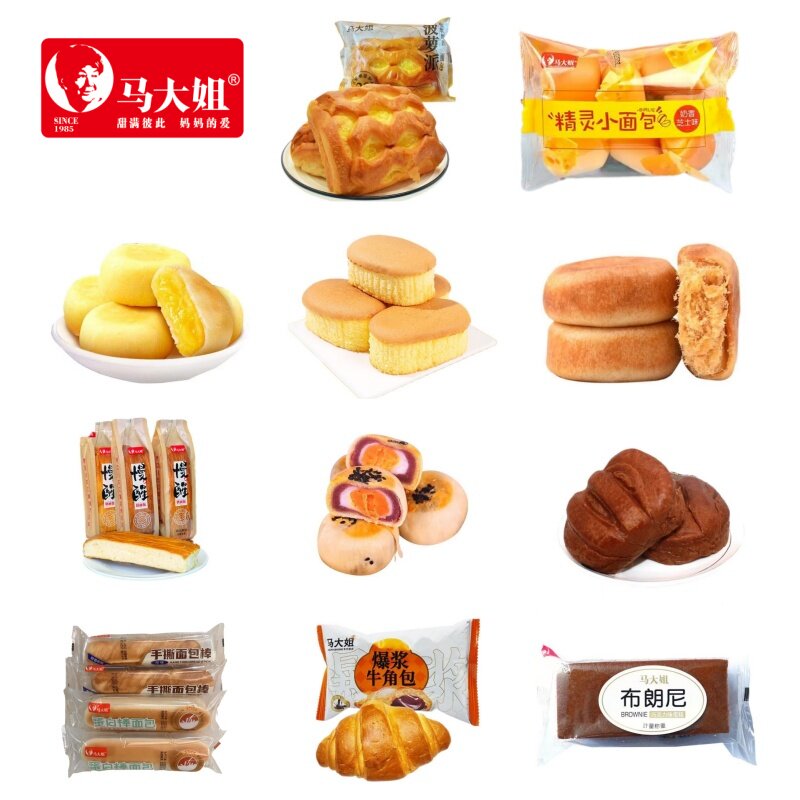 马大姐面包组合500g休闲食品办公室早餐糕点零食小吃多种口味随机