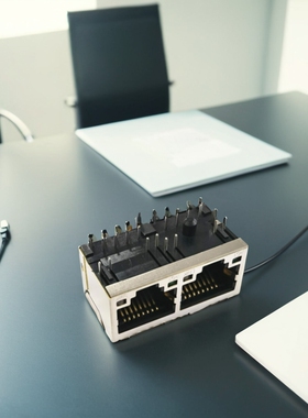 2口1X2 RJ45网卡专用网络连接器插座替代FRE E5J88-020-01-L插头