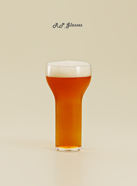 RP精酿啤酒杯手电筒杯蘑菇酒杯手握火炬杯水晶玻璃杯可印刷LOGO