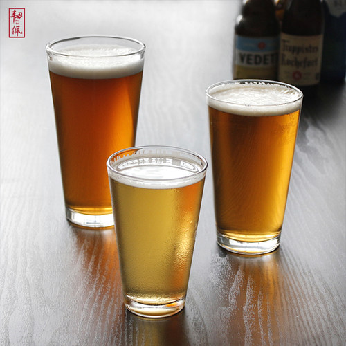 美式风玻璃可加工定制精酿啤酒杯