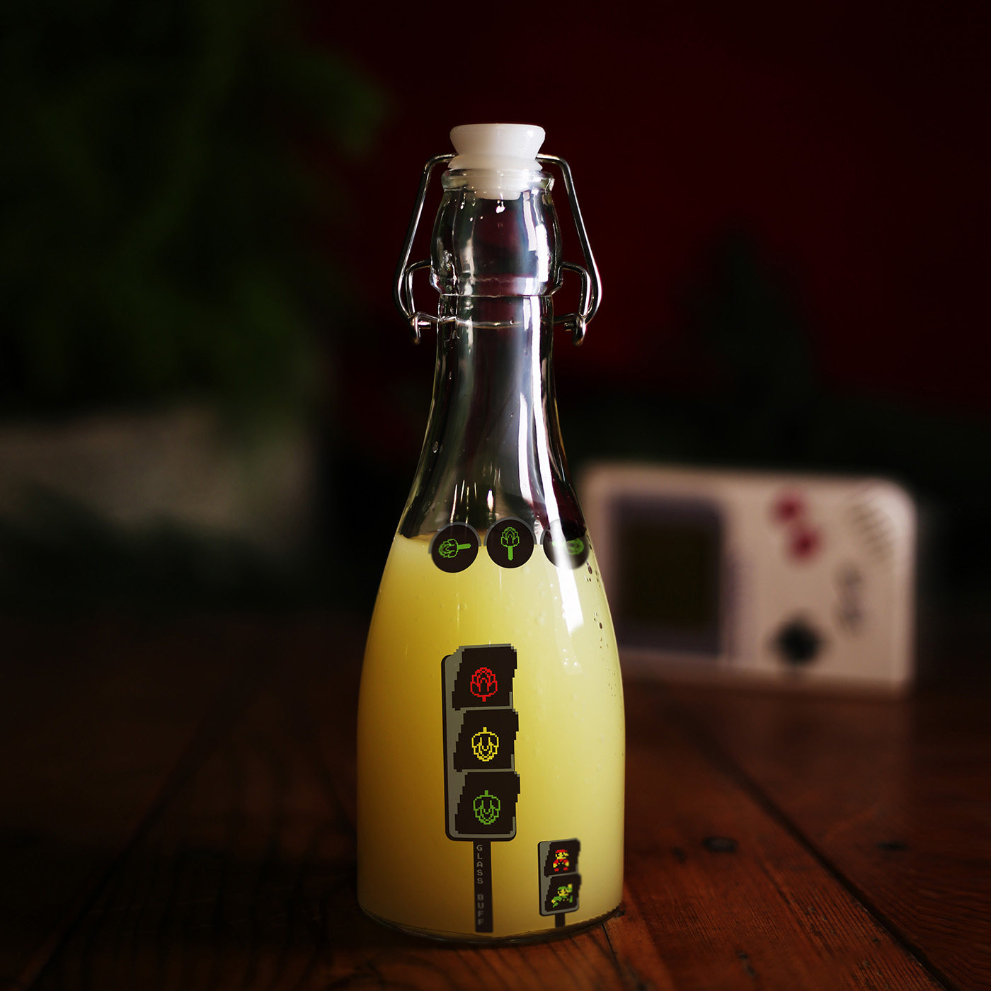 马里奥红绿灯随行瓶啤酒杯350ml