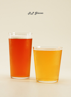 RP精酿啤酒杯V型薄杯鸡尾酒特调杯标准330Ml品脱杯可加工logo