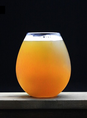 精酿水滴杯大肚啤酒杯酒花儿网红蛋型杯梦想酿造啤酒杯可定制LOGO