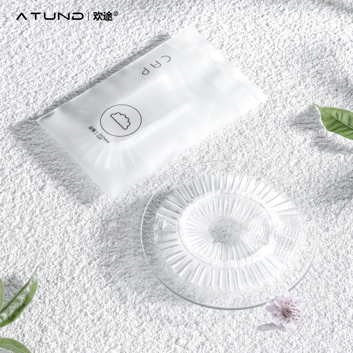 酒店家用焗油美容院加大加厚染发防水防油一次性淋女浴帽独立包装