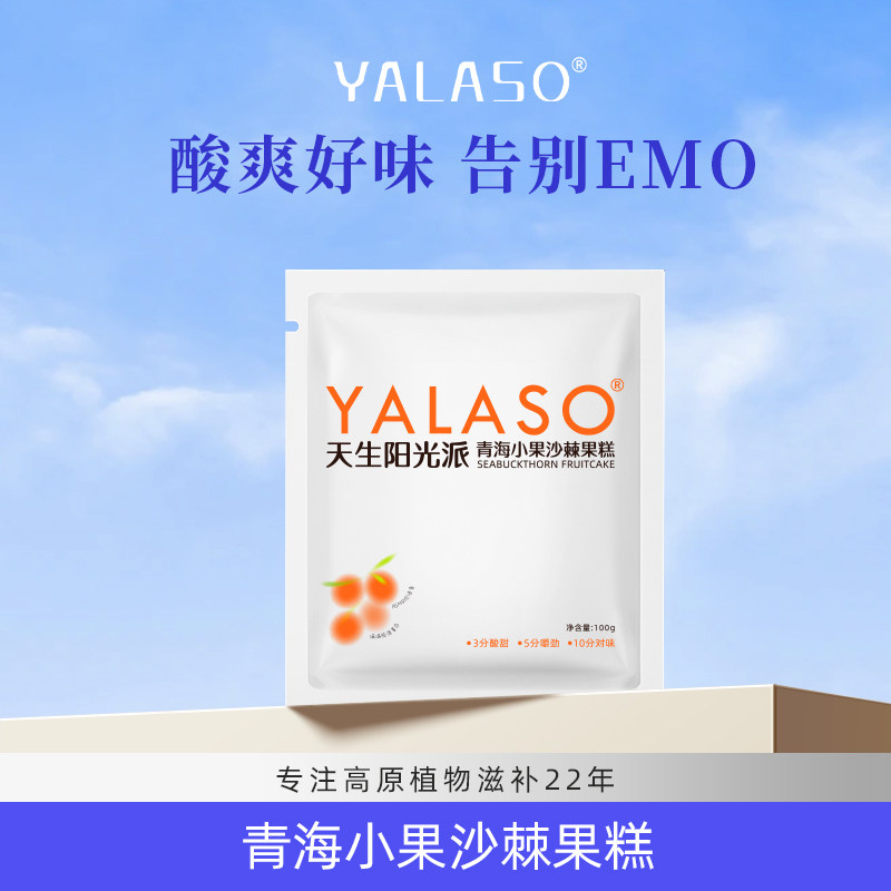 呀啦嗦沙棘休闲零食沙棘果糕100g
