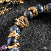 WUYIN无垠 潮流百搭 925银22K金宝石 终焉之城2.0 文玩隔珠配饰