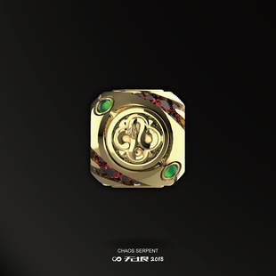 WUYIN无垠 新品无尽之环文玩配珠配饰 925银22K金 可旋转简约百搭