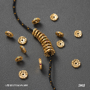 WUYIN无垠 无限隔片文玩手作配饰 潮流复古 22K金 新品