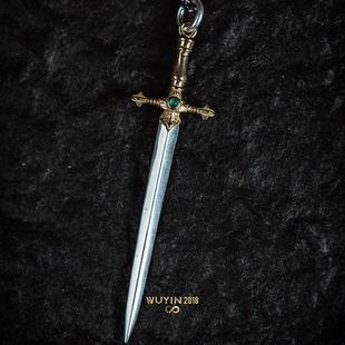 WUYIN无垠 亚瑟之剑配饰吊坠925银 铜 潮流复古百搭帅气 礼物