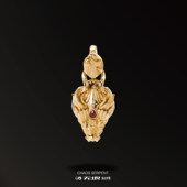 云升龙吟系列 潮流复古个性 小号化龙吊坠 18K金 925银 WUYIN无垠