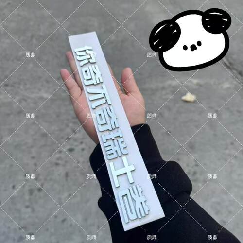 奇瑞不锈钢材质个性搞笑车尾标
