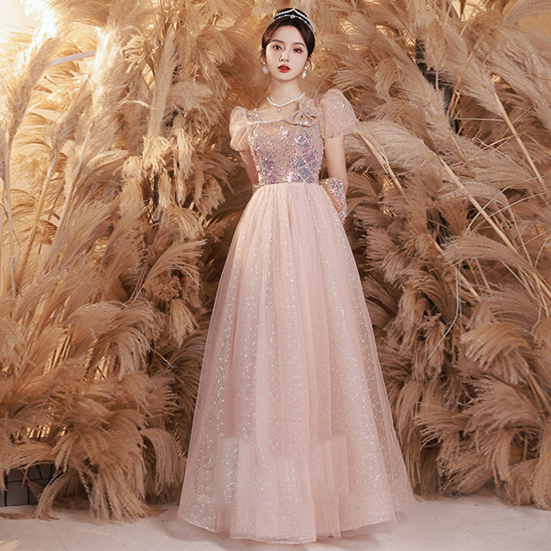 高贵晚礼服女音乐生艺考气质高端宴会成人礼高级感仙气年会连衣裙