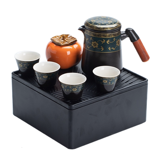 便携式旅行茶具小套随身户外茶盘包泡茶壶茶杯家用单人快客杯四杯