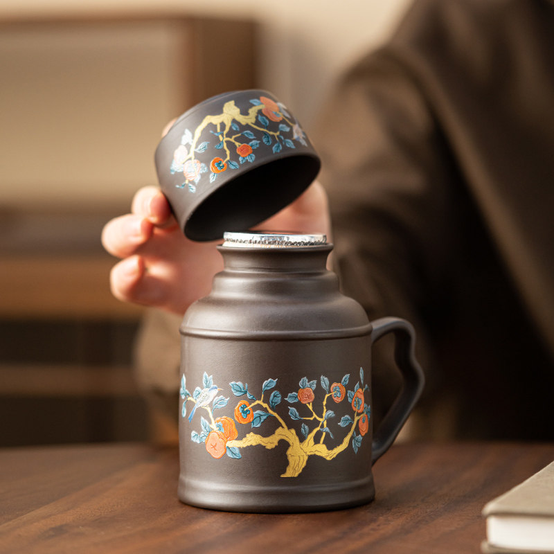 紫砂小暖壶2024新款家用焖茶壶办公便携旅行装功夫茶具保温小暖瓶