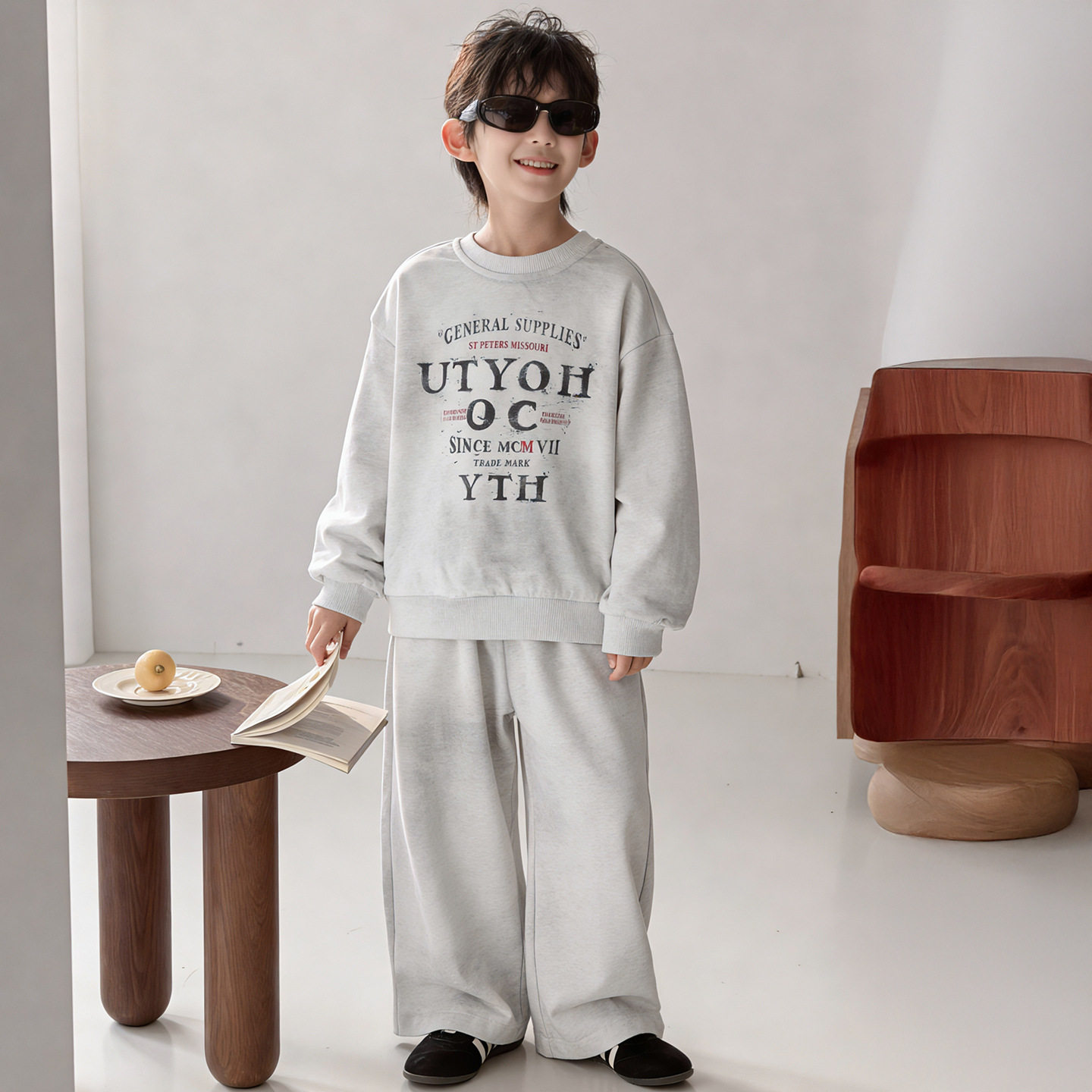 棉小铺男童套装儿童春季韩版2026新款长袖潮酷童装宝宝韩范两件套