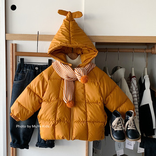 木野冬季儿童棉服外套湖州织里童装男女童洋气加厚派克服保暖服饰