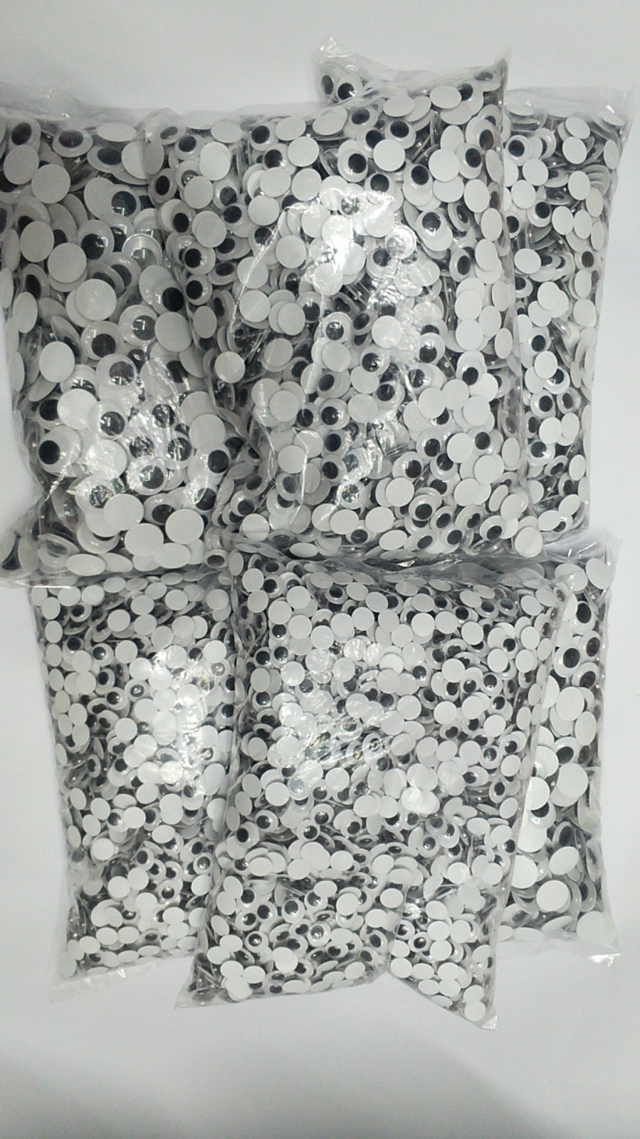 diy包邮黑色带胶眼球大中小眼珠