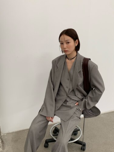 2025早秋新款waitmore韩系马甲西装