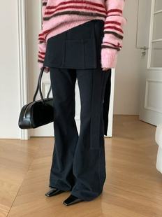 配可拆屁帘 冬上新 韩系叠穿休闲裤 MORE WAIT
