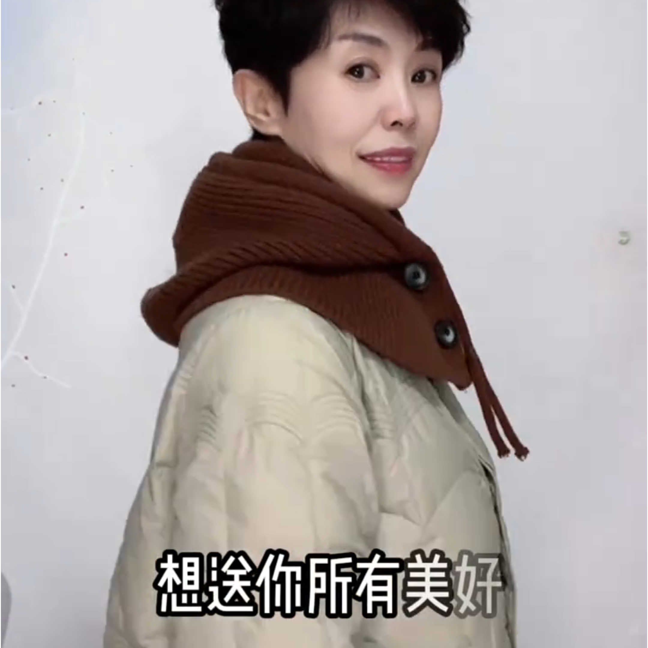 羽绒服帽子女冬季围脖一体毛线针织帽护耳韩国显脸小防风保暖