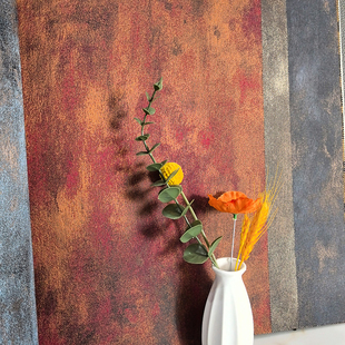 复古斑驳纹暗红金色提花合集 欧式美式影视会所背景无缝墙布