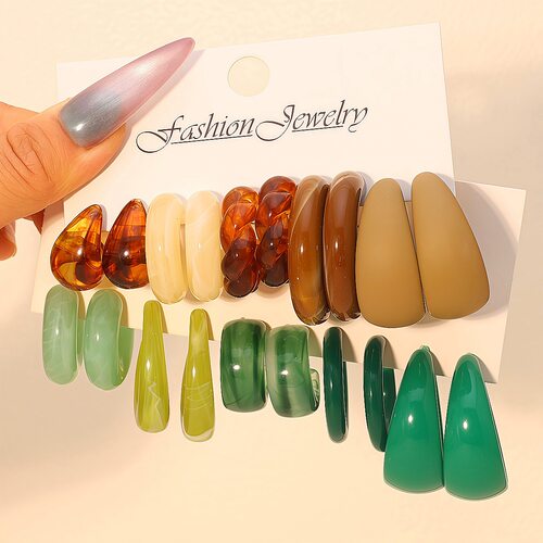 Earrings Fashion Earring hoop Earings Women set earing pearl