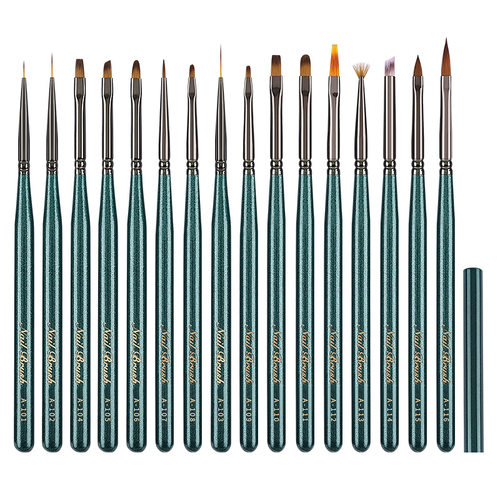 5PCS Nail Art Liner Brushes Hand Painted Brush Acrylic UV Ge