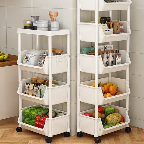 Small cart storage rack, kitchen bathroom storage rack收纳架