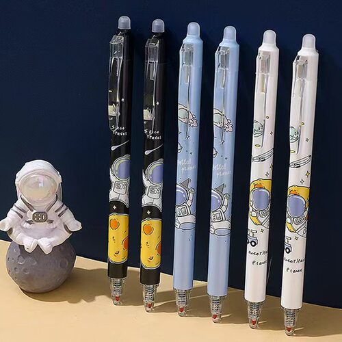 ST Cartoon Erasable Gel Pen - Blue School Pens for Students