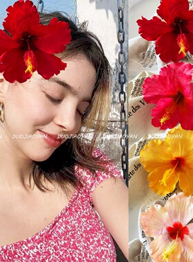 Hair Flower Clip Clips Hawaiian Plumeria Beach Flowers Claw