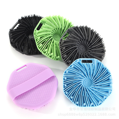 Silicone Body Scrubber Shower Brush Handheld Cleansing Skin