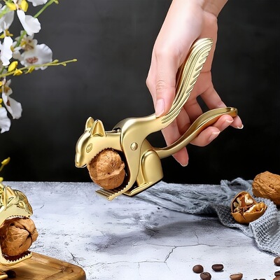zinc alloy quick walnut cracker nutcracker sheller nut opene