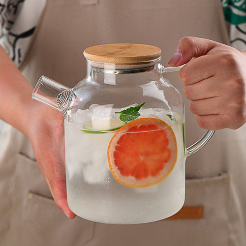 1500ML Nordic Cold Water Pot Glass Heat Resistant Tea Pot
