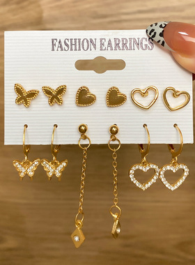 Earrings Fashion Earring hoop Earings Women set earing pearl