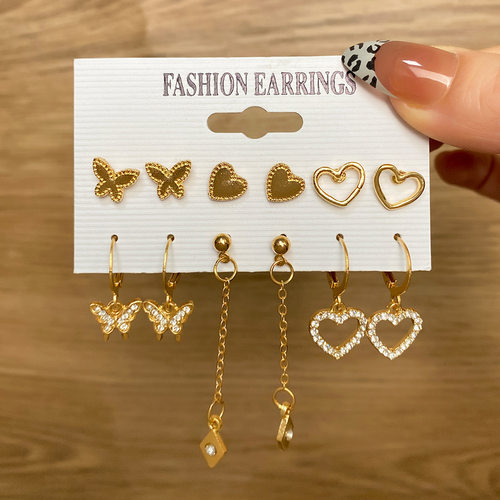 Earrings Fashion Earring hoop Earings Women set earing pearl