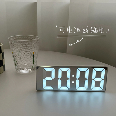 3D LED Digital Alarm Clock Electronic Luminous Night Table