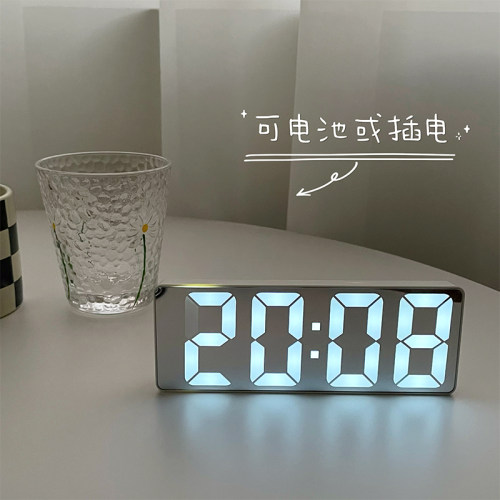 3D LED Digital Alarm Clock Electronic Luminous Night Table