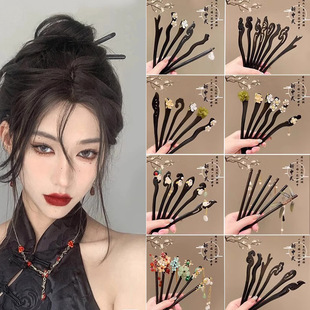 Chinese Style Elegant Wood Hair Stick For Women Girl Hairp S