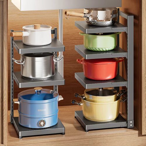 Pan rack Pot rack Organizer Kitchen storage rack Cabinet锅架
