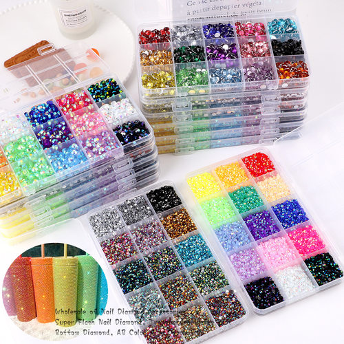1Box/1Set Hot Selling Flash Nail Rhinestones Bedazzling Kit