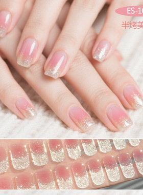 Gel nail sticker nail polish film for waterproof nails