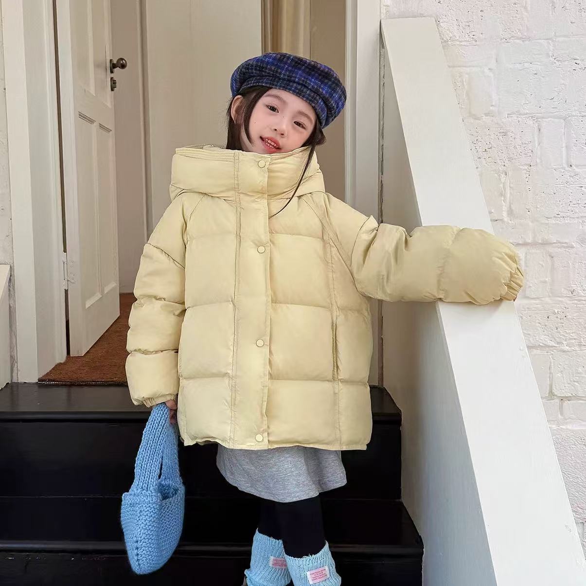 冬季新款儿童羽绒服加厚连帽外套