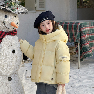 女童羽绒服2025新款儿童冬季外套男童90白鸭绒保暖上衣休闲短款