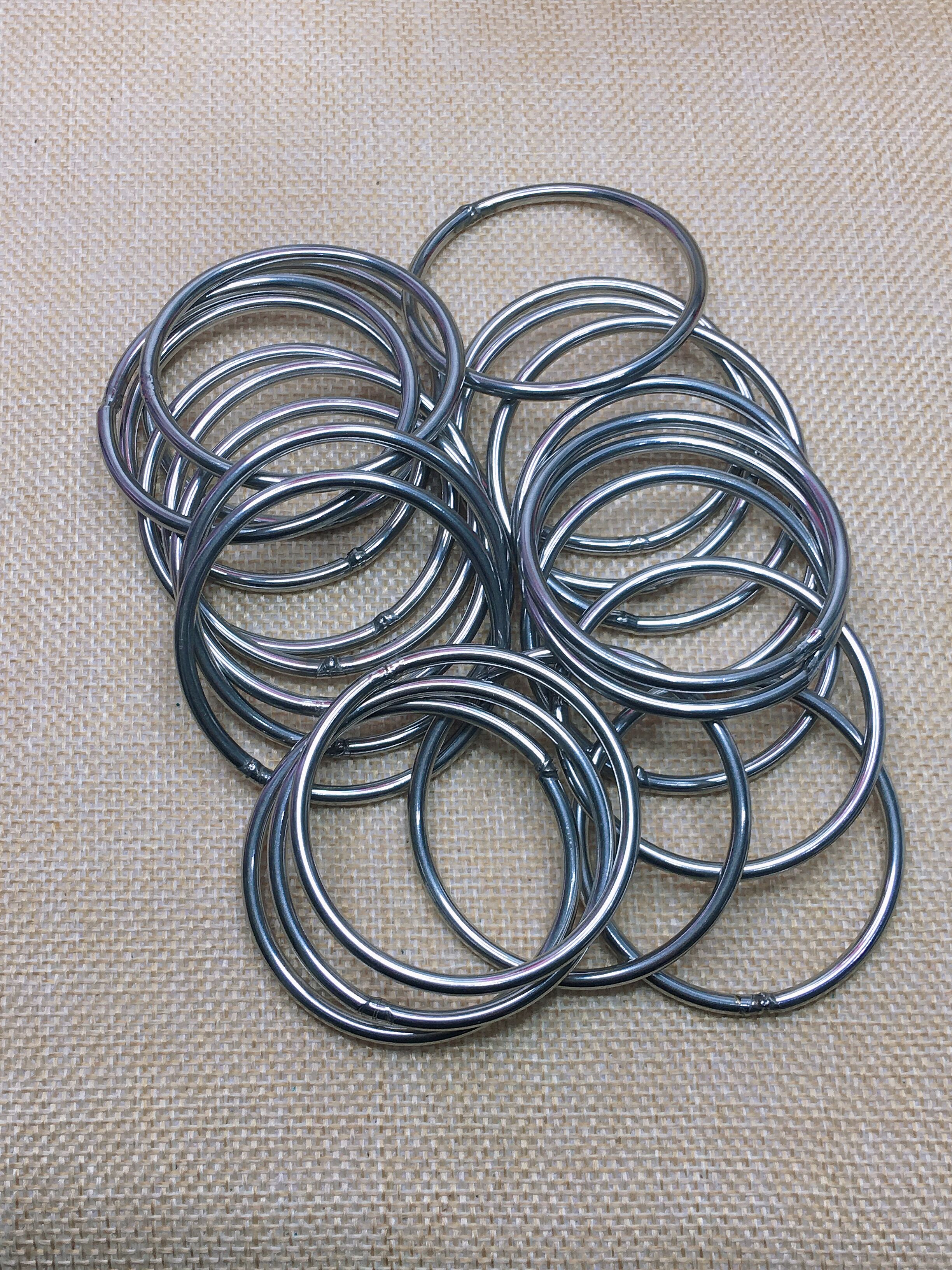 304不锈钢实心圆环O型环圆管环焊接钢圈中国结手工编绳车挂配件