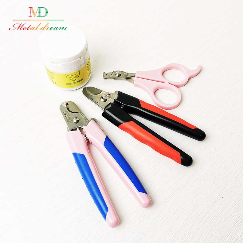 台湾md粉红蓝柄黑红柄指甲剪大小狗狗通用宠物美容店专用指甲钳